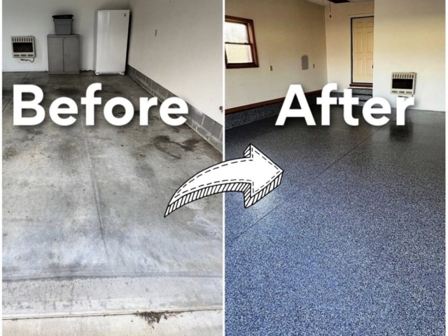 Before/After expoxy coating